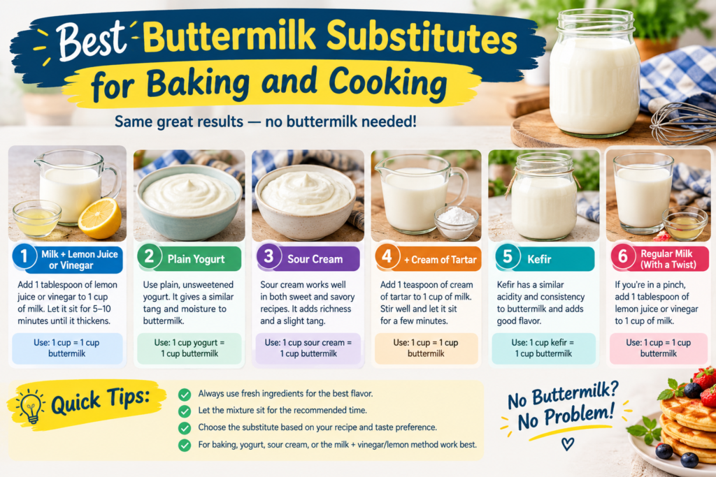 Best Buttermilk Substitutes
