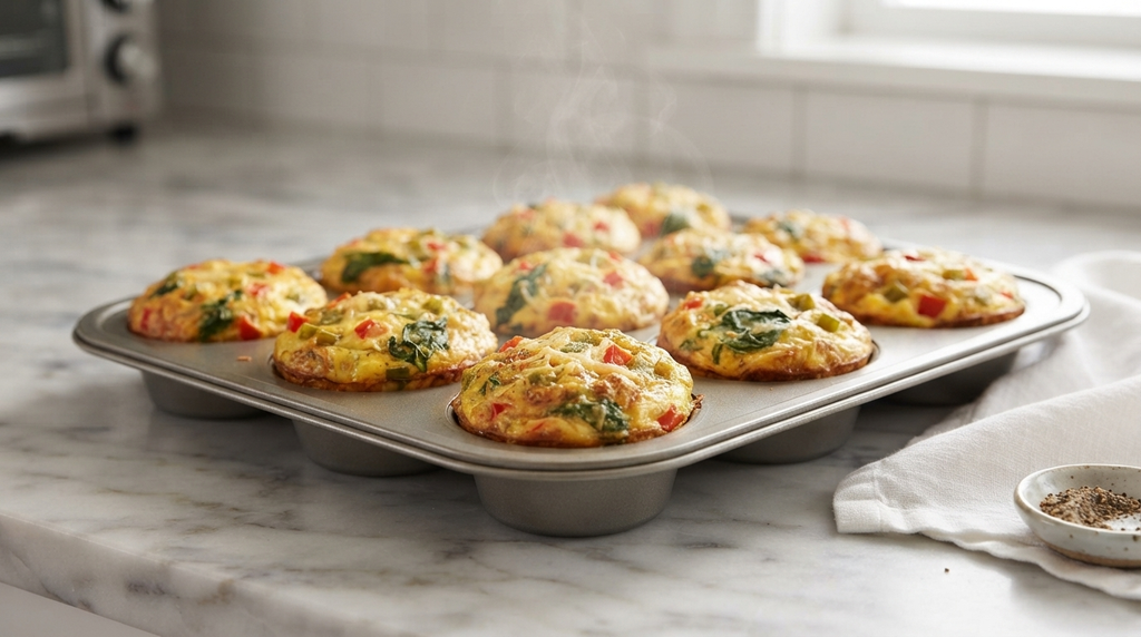 baked egg muffins for weekly breakfast meal prep